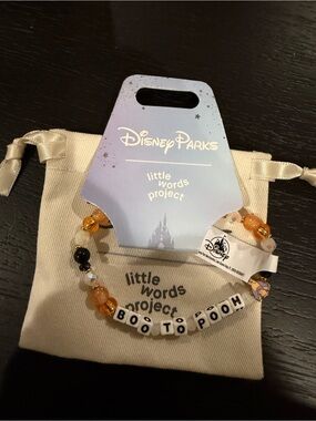 Disney parks 'BOO TO POOH' Beaded Bracelet little words project